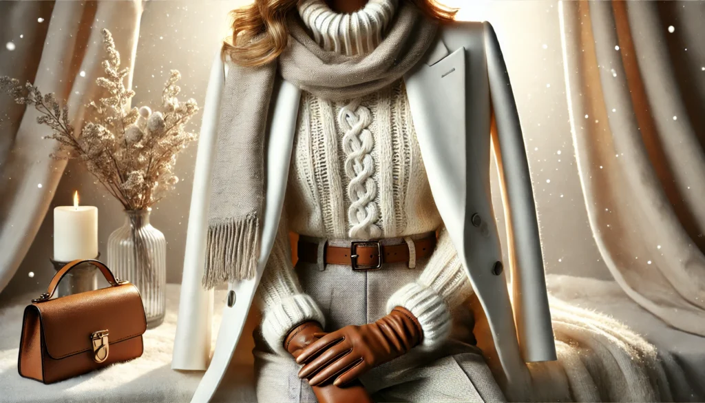 blazer blanc et hiver