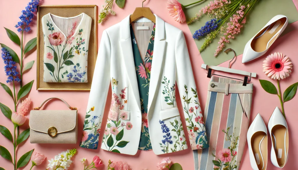 blazer blanc et printemps